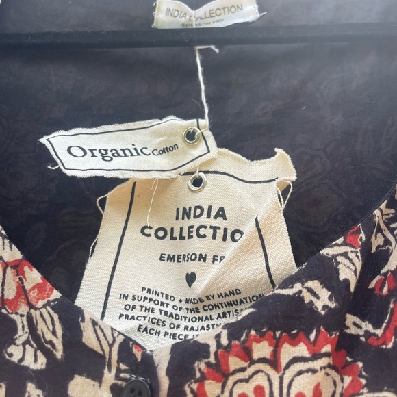 Emerson Fry India Collection Blockprint Dress - Picture 2 of 3